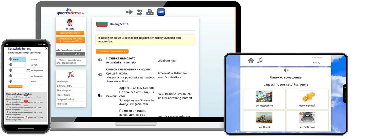 Sprachenlernen24 Online-Sprachkurs Bulgarisch Screenshot