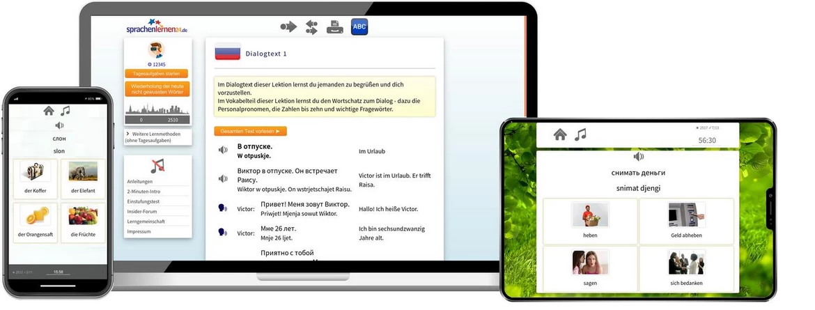 Sprachenlernen24 Online-Sprachkurs Russisch Screenshot